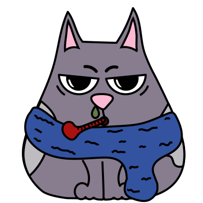 Fat cat Smoky - stickers with cats for iMessage. messages sticker-6