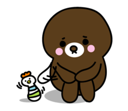 Lovely Brown Mole Stickers messages sticker-2