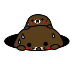 Lovely Brown Mole Stickers messages sticker-0