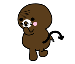 Lovely Brown Mole Stickers messages sticker-10
