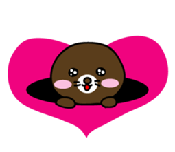Lovely Brown Mole Stickers messages sticker-1