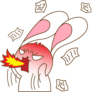 Red The Rabbit - Sticker Pack For iMessage messages sticker-1