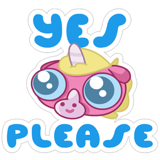 Jeff the Unicorn messages sticker-5
