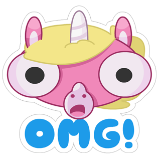 Jeff the Unicorn messages sticker-7