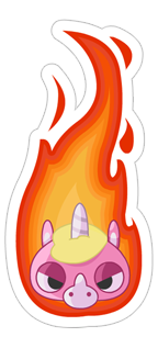 Jeff the Unicorn messages sticker-4