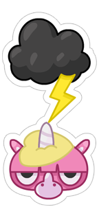 Jeff the Unicorn messages sticker-10