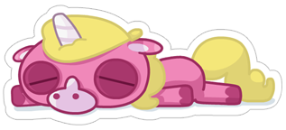 Jeff the Unicorn messages sticker-2