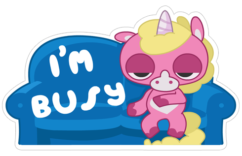 Jeff the Unicorn messages sticker-9