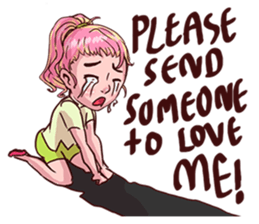 Valentine Of Single Women Stickers messages sticker-5