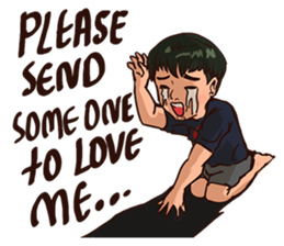 Valentine Of Single Men Stickers messages sticker-4