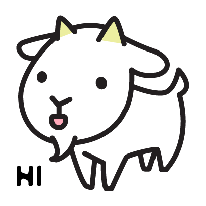 Cute Goat Stickers messages sticker-0