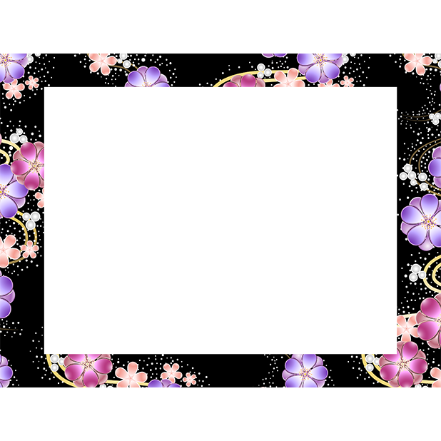 Japanese pattern frame sticker messages sticker-1