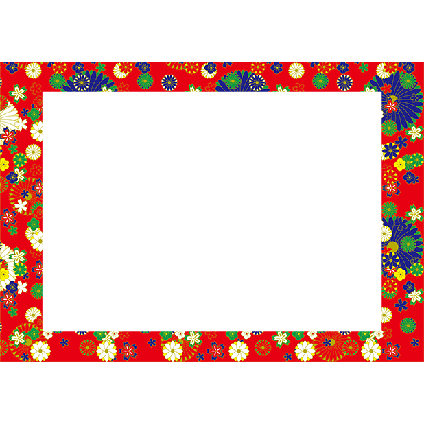 Japanese pattern frame sticker messages sticker-11
