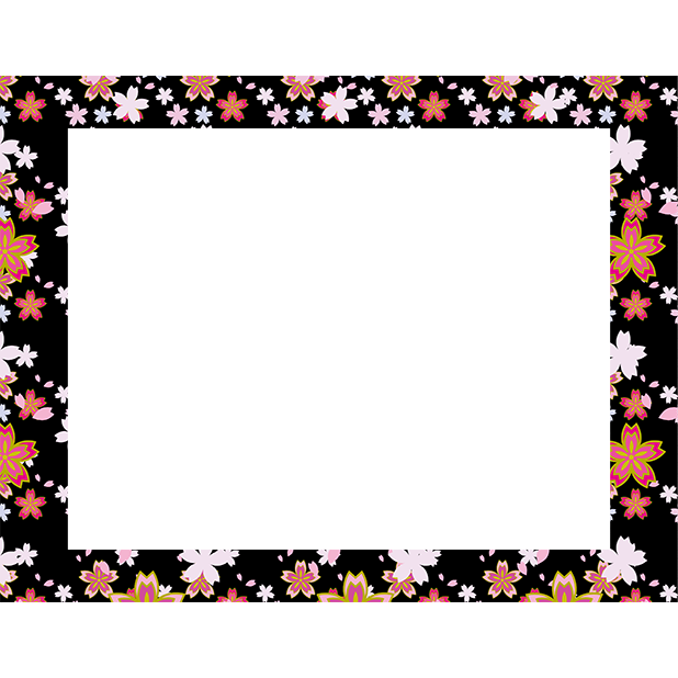 Japanese pattern frame sticker messages sticker-5