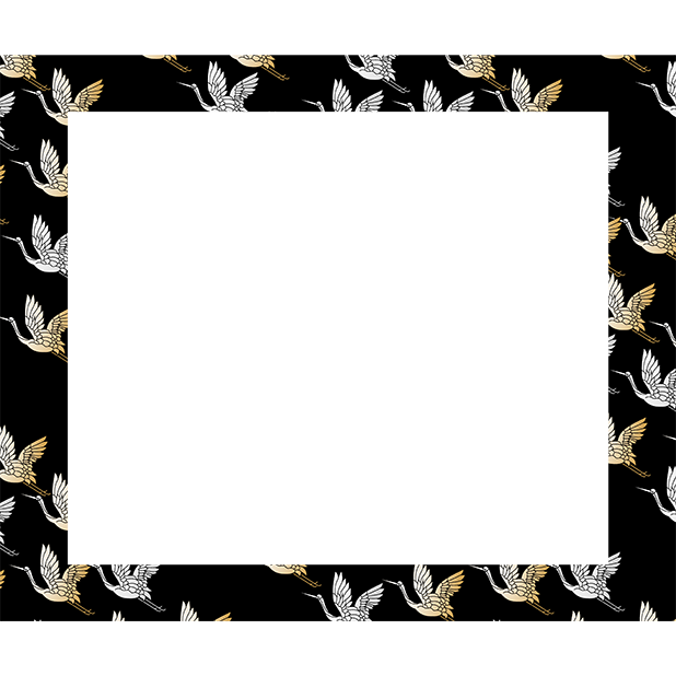 Japanese pattern frame sticker messages sticker-6