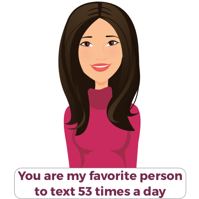 Valentine’s/Galentine’s Day girl-talk stickers (D) messages sticker-0
