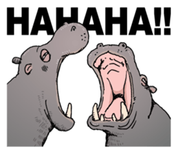 Many Animals Laugh Lol Stickers messages sticker-0