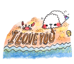 Lovely Pair Of Dogs Stickers messages sticker-0