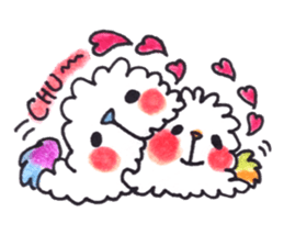 Lovely Pair Of Dogs Stickers messages sticker-7