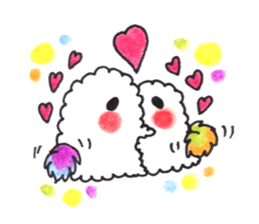 Lovely Pair Of Dogs Stickers messages sticker-1