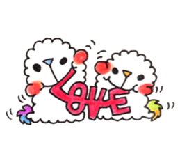 Lovely Pair Of Dogs Stickers messages sticker-5
