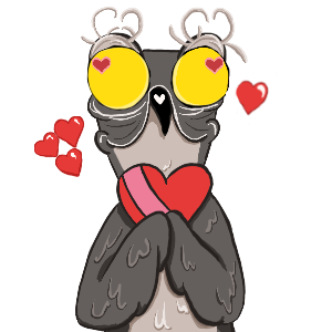 Potoo Bird Sticker Pack messages sticker-5