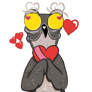 Potoo Bird Sticker Pack messages sticker-4