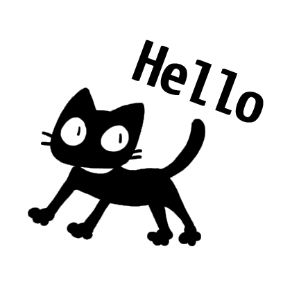 kuro nyanko messages sticker-4