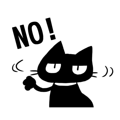 kuro nyanko messages sticker-1