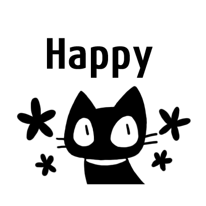 kuro nyanko messages sticker-3