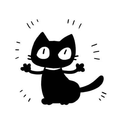 kuro nyanko messages sticker-7