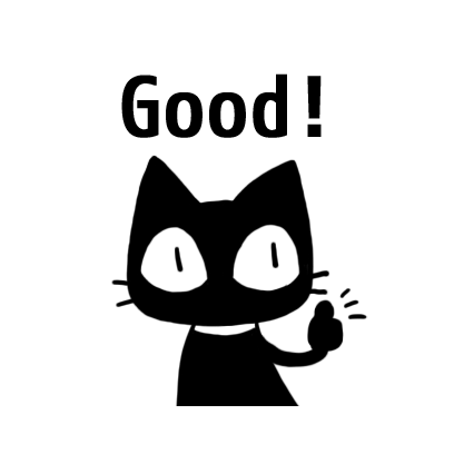 kuro nyanko messages sticker-2