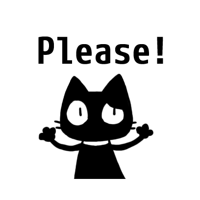 kuro nyanko messages sticker-10
