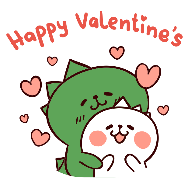 Dino Love stickers messages sticker-1