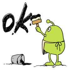 Funny Aliens Stickers messages sticker-4