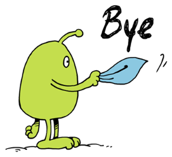 Funny Aliens Stickers messages sticker-7
