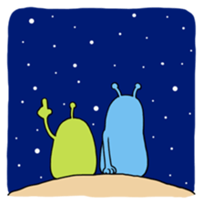 Funny Aliens Stickers messages sticker-11
