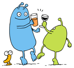 Funny Aliens Stickers messages sticker-9