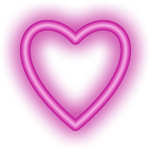 Hearts Plus Animated Neon messages sticker-4