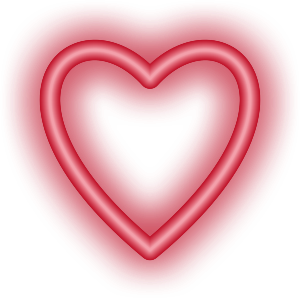 Hearts Plus Animated Neon messages sticker-2