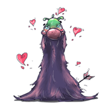 Funny Monster Stickers messages sticker-2