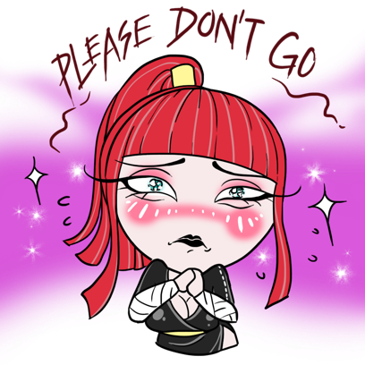 Aiko the Love Ninja stickers messages sticker-1