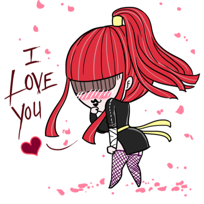 Aiko the Love Ninja stickers messages sticker-10