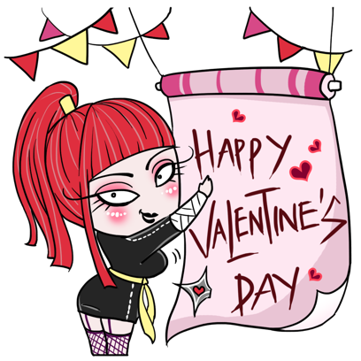 Aiko the Love Ninja stickers messages sticker-6