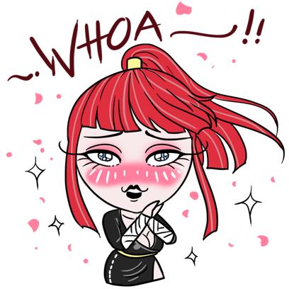 Aiko the Love Ninja stickers messages sticker-3