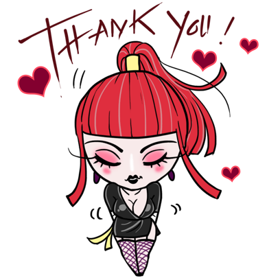 Aiko the Love Ninja stickers messages sticker-8