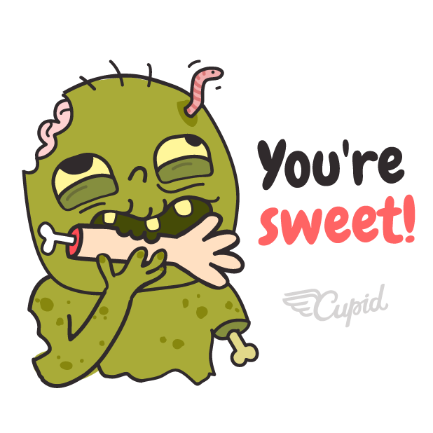 Zombie Valentine's Day Stickers messages sticker-6