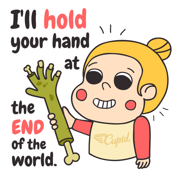 Zombie Valentine's Day Stickers messages sticker-0