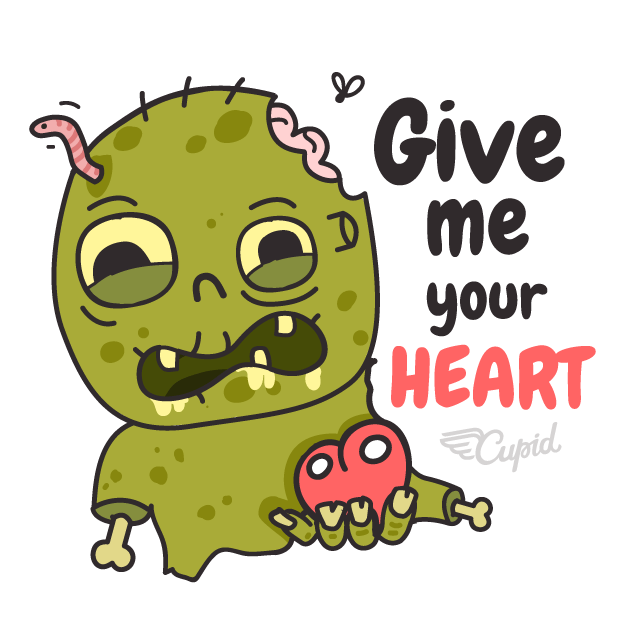 Zombie Valentine's Day Stickers messages sticker-4