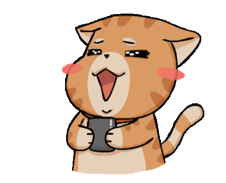Brown Cat Animated messages sticker-2